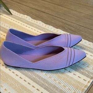 NWOT, MIA Daisie Stretch Knit Ballet Flats in Lavender.